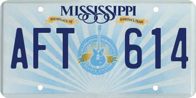 MS license plate AFT614
