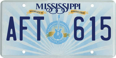 MS license plate AFT615