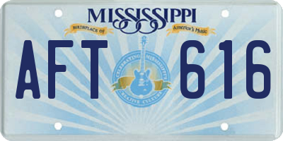 MS license plate AFT616