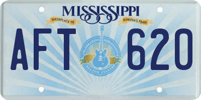 MS license plate AFT620