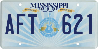 MS license plate AFT621