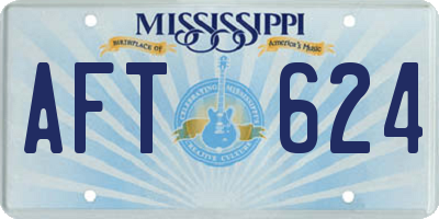 MS license plate AFT624