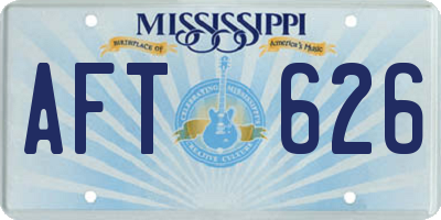 MS license plate AFT626