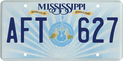 MS license plate AFT627