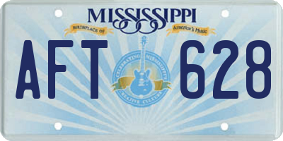 MS license plate AFT628