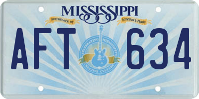 MS license plate AFT634