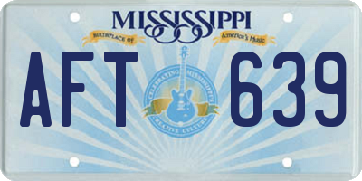 MS license plate AFT639