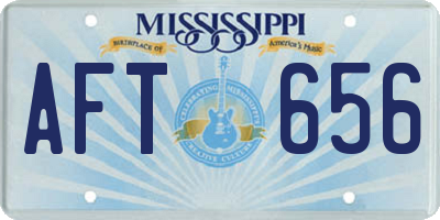 MS license plate AFT656