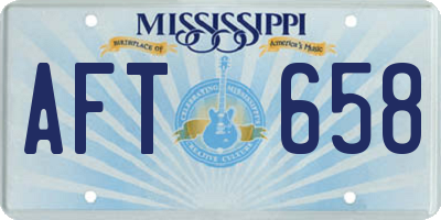 MS license plate AFT658