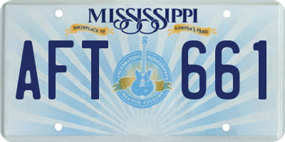 MS license plate AFT661