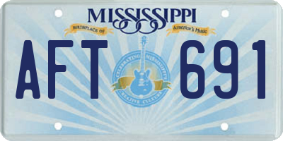 MS license plate AFT691