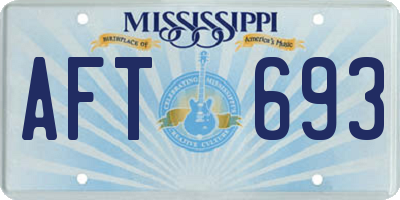 MS license plate AFT693