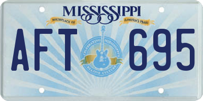 MS license plate AFT695