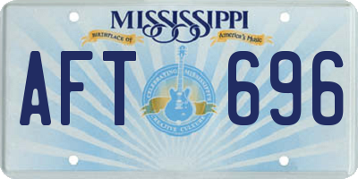 MS license plate AFT696
