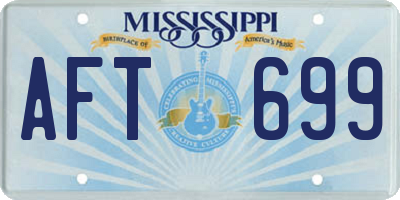 MS license plate AFT699