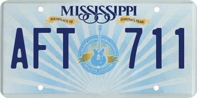 MS license plate AFT711