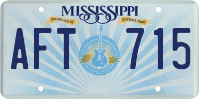 MS license plate AFT715