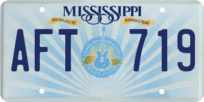 MS license plate AFT719
