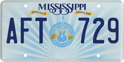 MS license plate AFT729