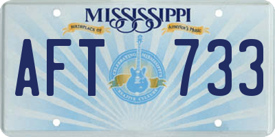 MS license plate AFT733