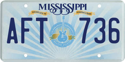 MS license plate AFT736