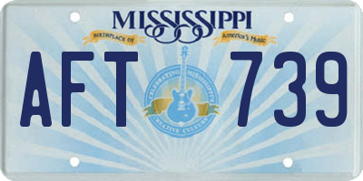MS license plate AFT739