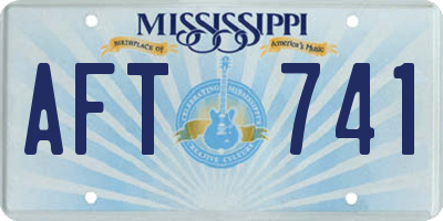 MS license plate AFT741