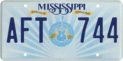 MS license plate AFT744