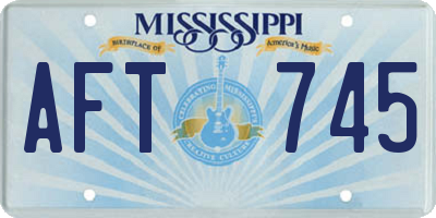 MS license plate AFT745