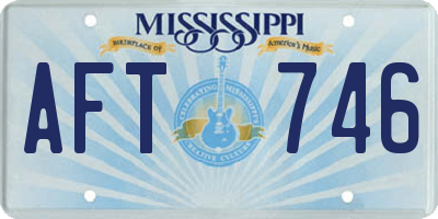 MS license plate AFT746