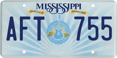 MS license plate AFT755