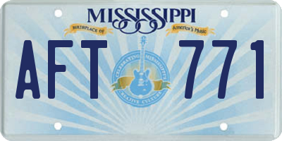 MS license plate AFT771