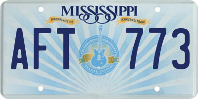 MS license plate AFT773