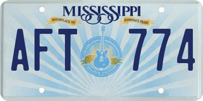 MS license plate AFT774