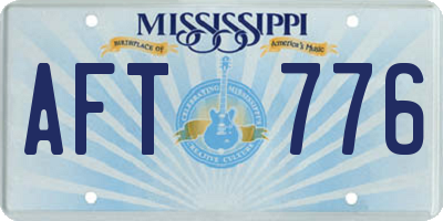 MS license plate AFT776