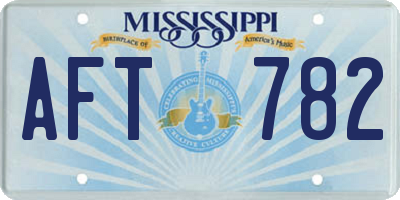 MS license plate AFT782