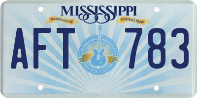 MS license plate AFT783