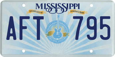 MS license plate AFT795