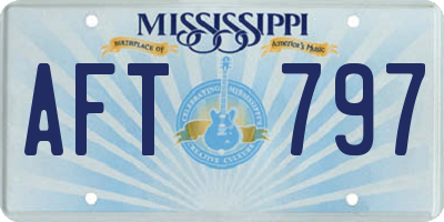 MS license plate AFT797