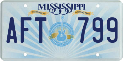 MS license plate AFT799