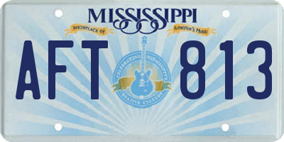 MS license plate AFT813