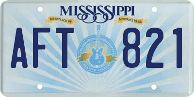 MS license plate AFT821