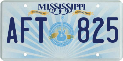 MS license plate AFT825