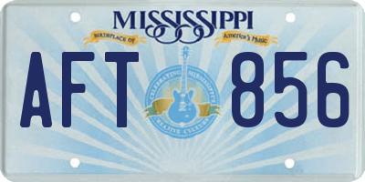 MS license plate AFT856