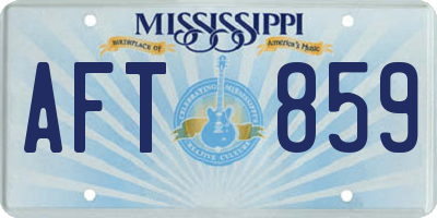 MS license plate AFT859