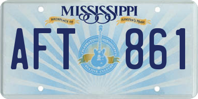 MS license plate AFT861