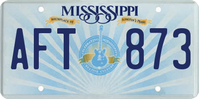 MS license plate AFT873
