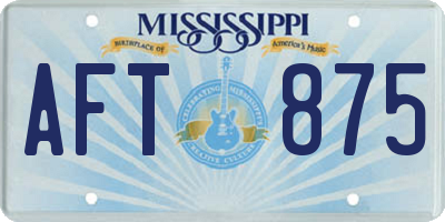 MS license plate AFT875