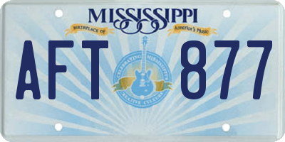 MS license plate AFT877