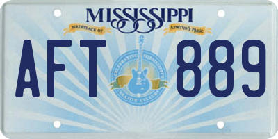 MS license plate AFT889